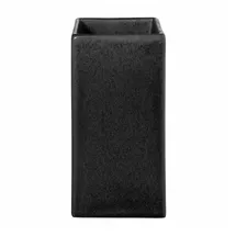 Asa Selection Vase H 21 cm QUADRO, Schwarz - Keramik