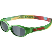 Alpina FLEXXY KIDS - Flexible und Bruchsichere Sonnenbrille Mit 100% UV-Schutz Für Kinder, green-puzzle gloss,