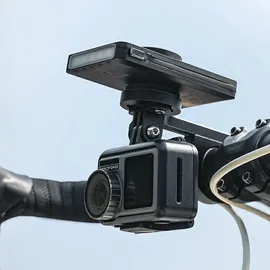 ROCKBROS JP008 Fahrradfrontleuchte mit Powerbank für unter den Tacho – Schwarz