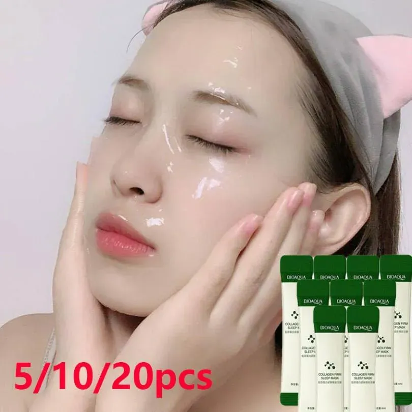 BIOAQUA Collagen Firming Mask Straffende Maske Hautpflege Jelly Lazy Mask Feuchtigkeitsspendendes Gel Feuchtigkeitsspendendes Serum Schrumpfen die Poren