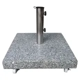 FRG Schirmständer Granit 50 kg eckig Grau/Silber