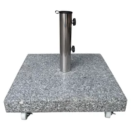 FRG Schirmständer Granit 50 kg eckig Grau/Silber