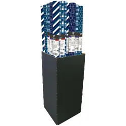 Clairefontaine 30x Geschenkpapier Excellia 80g, Blue Line, Rolle 2x0,70m, im Kartondisplay mit 30 Stück - Sortierung 202113C