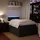 vidaXL Boxspringbett 120 x 200 cm Schwarz