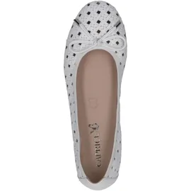 CAPRICE Ballerina Weiß (White Nappa), 40 EU