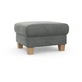 Home Affaire Polsterhocker Summer Cord 77 x 48 x 67 cm Silber