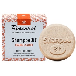 Rosenrot Festes Haarshampoo Festes Shampoo Orange-Salbei, Orange, 60 g