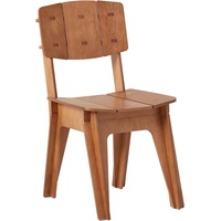 SoBuy Küchenstuhl Stuhl Schreibtischstuhl Bürostuhl mit Rücklehne HFST01-BR