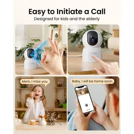 ZOSI C518 2K WLAN Überwachungskamera Weiß