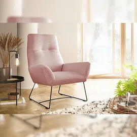 KAWOLA Sessel BISA Cord rosa
