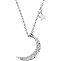 FIRETTI Kette mit Anhänger Mond Silber