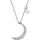 FIRETTI Kette mit Anhänger Mond Silber