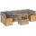 vidaXL Garten-Lounge-Set 8-tlg. beige Polyrattan Akazie