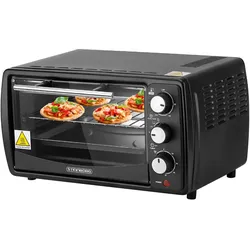 Steinborg Minibackofen 13L Pizzaofen 60 min. Timer 1200W schwarz