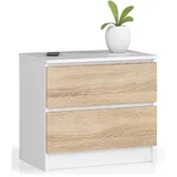 Akord Nachtschrank K60 60 x 40 x 55 cm Weiß