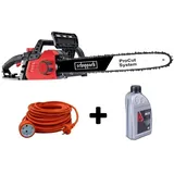 Elektro-kettensage 46cm Scheppach Cse2600 + Elektro Kabel 20mt + Ol Chaine 1 Lt