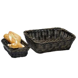 APS GN 1/2 Korb, 40292 , Höhe: 10 cm, mit Edelstahldraht im Rand, Polypropylen, schwarz-braun