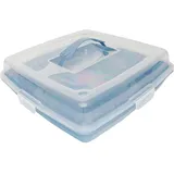 Michelino - Kuchenbehälter Kuchen-Transportbox 35x35x10cm Serie Alythia Blau