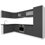 VCM Winkelküche L-Form 505 cm Weiß