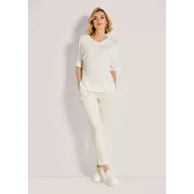 Madeleine V-Shirt mit Strass-Akzenten in wollweiß / silber | Gr.: 42