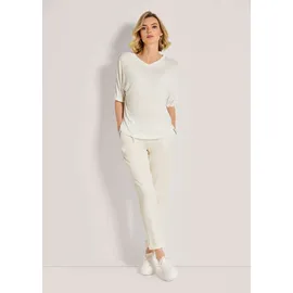 Madeleine V-Shirt mit Strass-Akzenten in wollweiß / silber | Gr.: 42