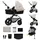 Kinderkraft MOOV 2 4-in-1 AIR Kombikinderwagen, Moonlight Grey, Kinderwagen 2 in 1