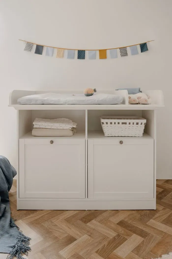 Wickelkommode Landwood Dekor Weiß