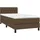 vidaXL Boxspringbett 100 x 200 cm Dunkelbraun
