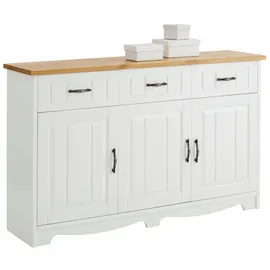 OTTO home Trinidad 148 x 89 x 37 cm Gelb / Weiß