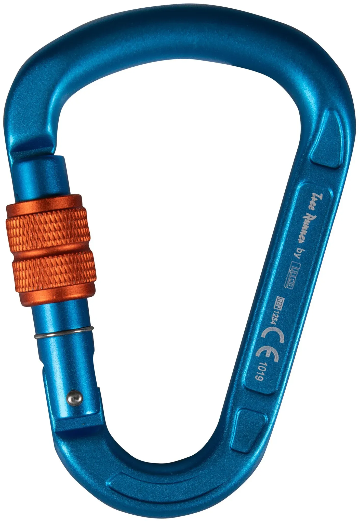 Tree Runner Karabiner HMS Evo Screw, blau-orange