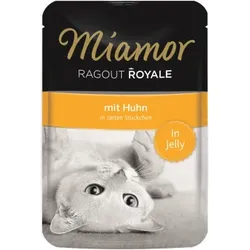 Katzen - Nassfutter MIAMOR Adult Ragout Royale in Jelly Huhn, 100 g