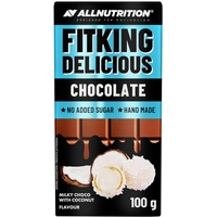 ALLNUTRITION Fitking Delicious Chocolate Vollmilchschokolade Milky Choco with Coconut 100 g