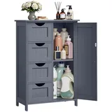VASAGLE Badschrank 30 x 81 x 30 cm Grau