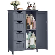 VASAGLE Badschrank 30 x 81 x 30 cm Grau