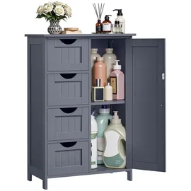 VASAGLE Badschrank 30 x 81 x 30 cm Grau