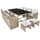 vidaXL Garten-Essgruppe 13-tlg. beige