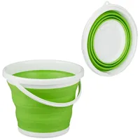 Relaxdays Faltbarer Eimer 10 l grün