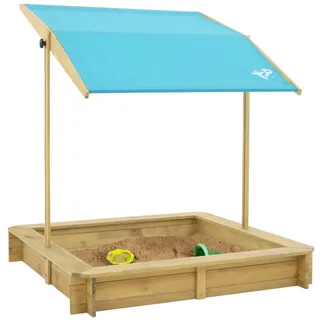 TP Toys Sandkasten mit Sonnendach 117 cm x 117 cm x 117 cm Natur FSC®