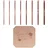 KnitPro Deluxe-Geschenkset – Symfonie Rose Häkelnadeln (3,50–8,00 mm), Rotbraun