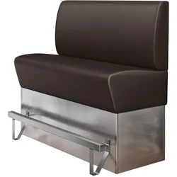 Gastro Hochbank | Braun | B:H 180 x 133 cm | Glatt | Leder | Bistro Hochbank, Thekenbank