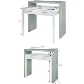 Habitdesign Tischkonsole 98,5 x 87,5 cm (B x H x T)