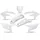 UFO Plastik Kit Yamaha YZF ab 2023 weiss