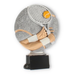 Pokal Tennisschläger Resinfigur 19,5cm