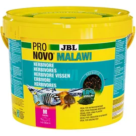 JBL PRONOVO MALAWI GRANO, Hauptfutter für alle Buntbarsche von 8-20 cm, Fischfutter-Granulat, Größe M, 5500 ml