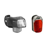 Büchel Akku-Lichtset Ahead 35 35 Lux Frontlicht + Z-Fire Micro Rücklicht USB-C Li-Ion Akku STVZO zugelassen