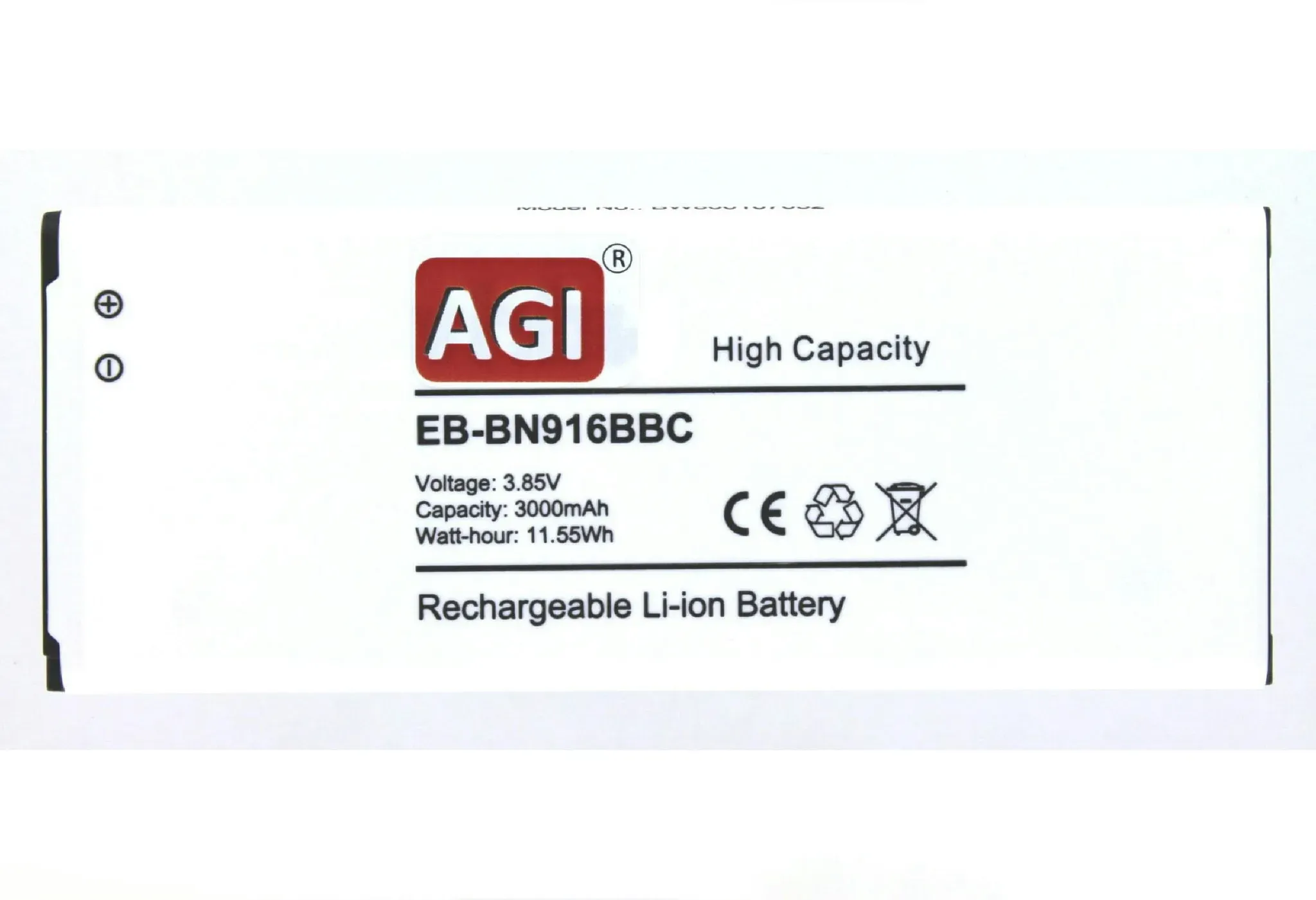 Preisvergleich Produktbild AGI Akku kompatibel mit Samsung EB-BN916BBC