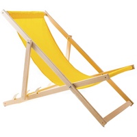 Liegestuhl Strandstuhl Sonnenliege Gartenliege aus Buchenholz Klappbar bis 120kg