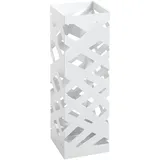 Haku-Möbel Schirmständer 16 x 16 x 48 cm weiß