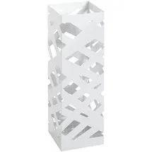 Haku-Möbel Schirmständer 16 x 16 x 48 cm weiß