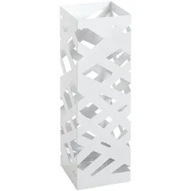 Haku-Möbel Schirmständer 16 x 16 x 48 cm weiß